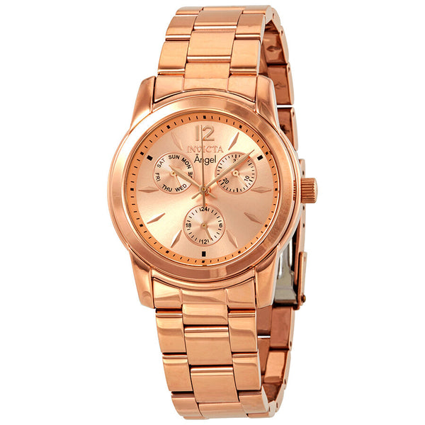 Invicta Angel Multi-function Rose Dial deals Rose Gold-plated Ladies Watch 12102