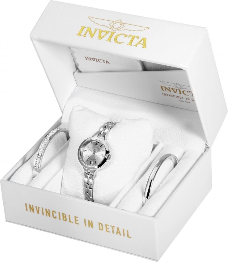 Invicta Angel Quartz Silver Dial Ladies Watch and Bracelet Set #29339 - Watches of America #3