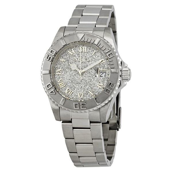 Invicta Angel Silver Glitter Dial Stainless Steel Ladies Watch #22706 - Watches of America