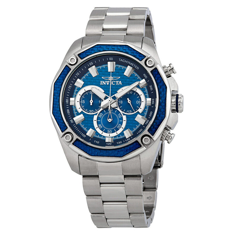 Invicta Aviator Chronograph Blue Dial Men's Watch #22804 - Watches of America