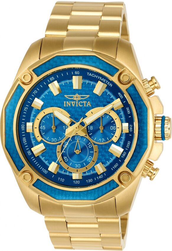 Invicta Aviator Chronograph Blue Dial Men's Watch #22805 - Watches of America