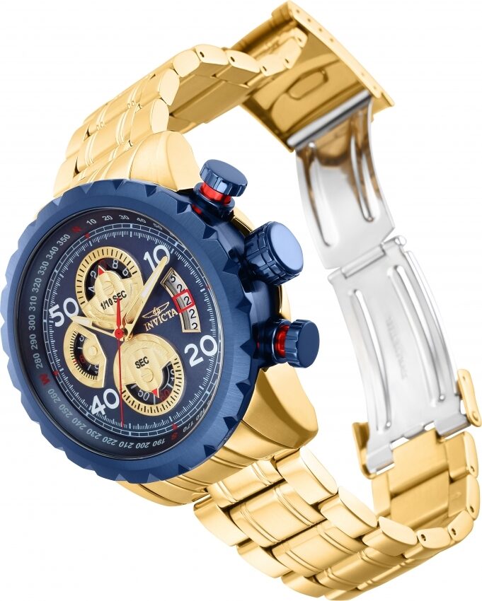 Invicta Aviator Chronograph Quartz Blue Dial Men's Watch #28148 - Watches of America #2