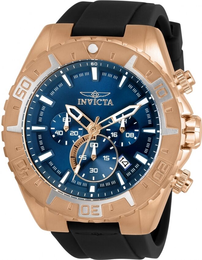 Invicta Aviator Chronograph Quartz Blue Dial Men's Watch #30752 - Watches of America