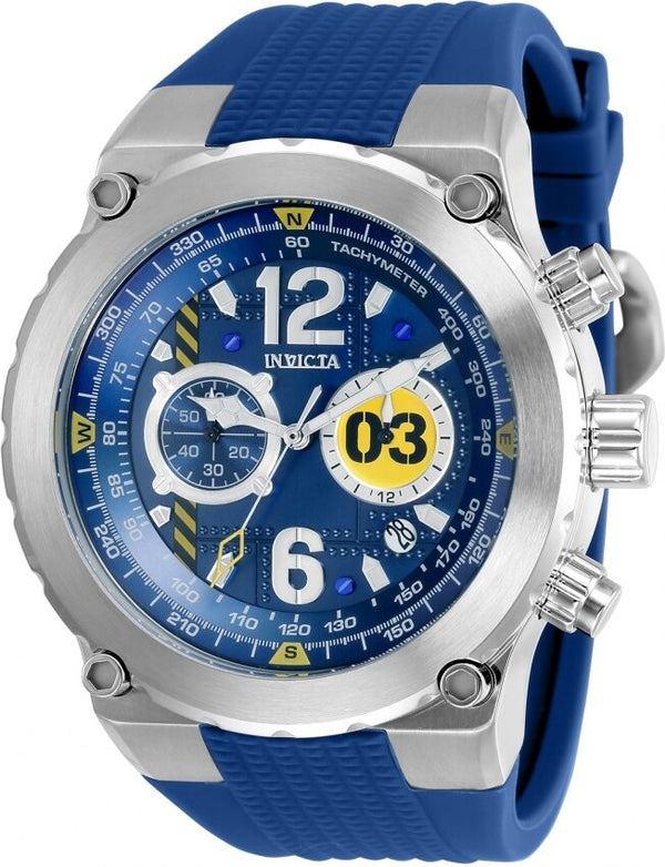 Invicta Aviator Chronograph Quartz Blue Dial Men's Watch #31581 - Watches of America