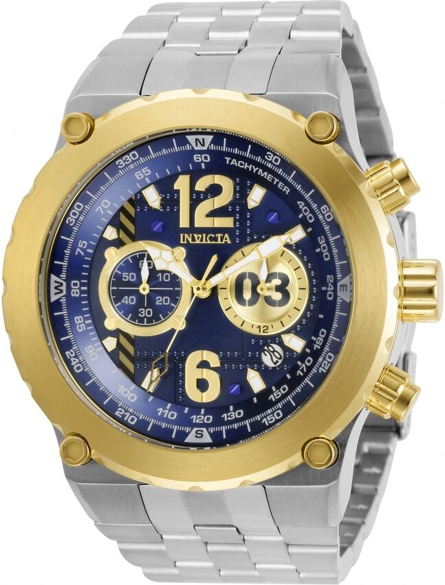 Invicta Aviator Chronograph Quartz Blue Dial Men's Watch #31594 - Watches of America