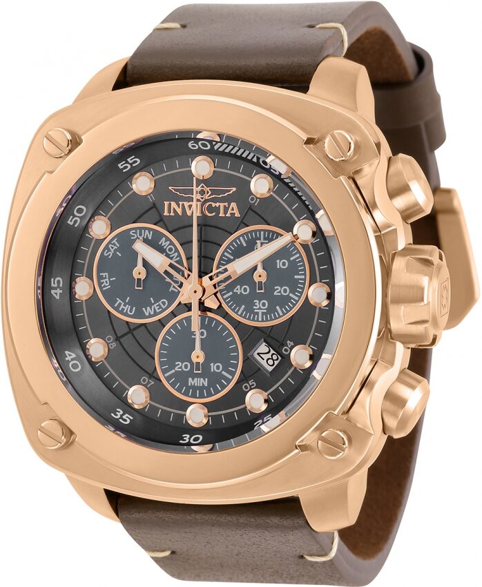 Invicta Aviator Chronograph Quartz Gunmetal Dial Men's Watch #32107 - Watches of America