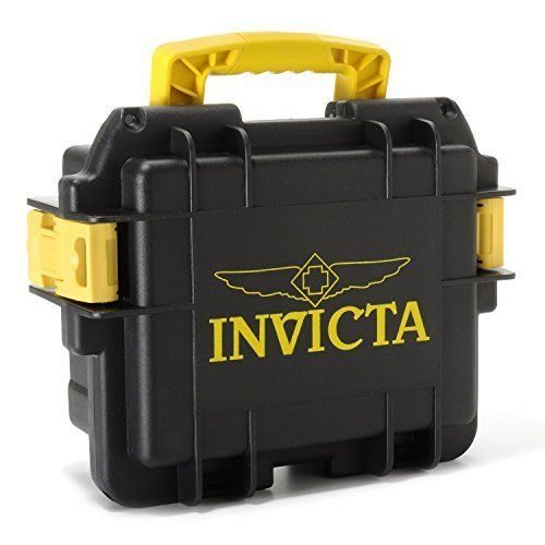 Invicta Black & Yellow 3-Slot Dive Collector Case #DC3BLK/YEL - Watches of America