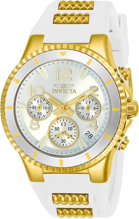 Invicta BLU Chronograph Silver Dial Ladies Watch #24187 - Watches of America