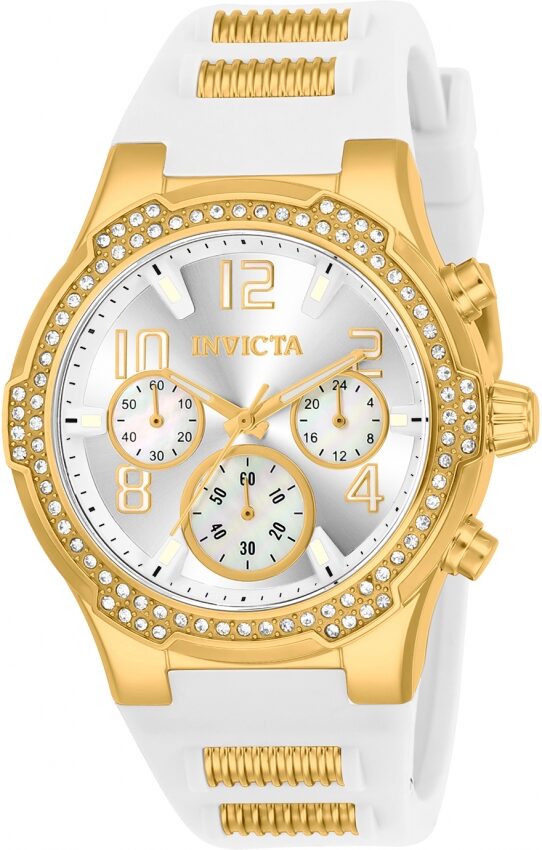 Invicta BLU Chronograph Silver Dial Ladies Watch #24199 - Watches of America