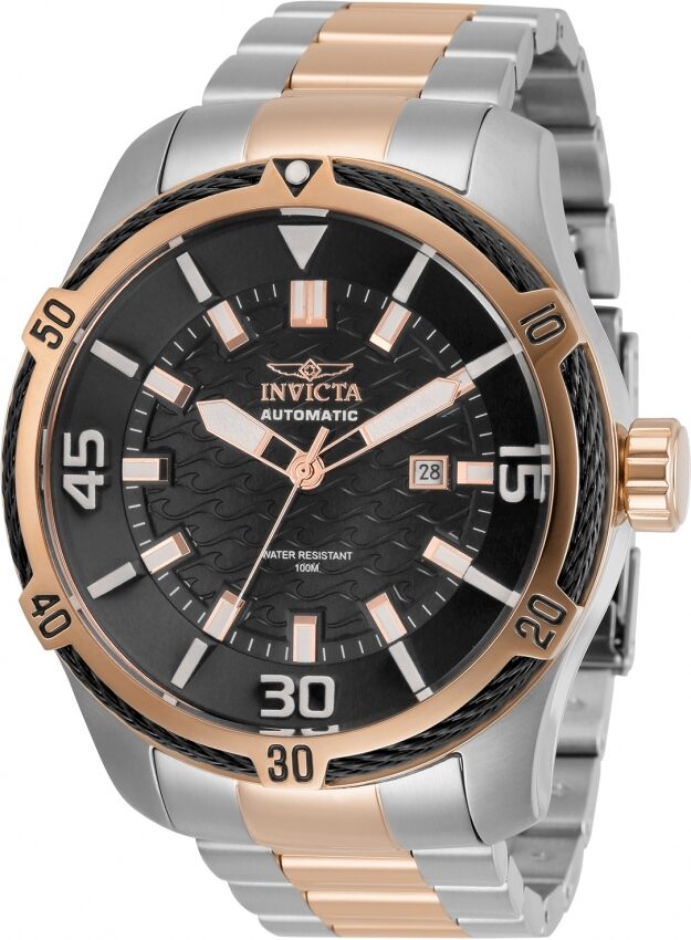 Invicta Bolt Automatic Black Dial Two-tone Men's Watch #29806 - Watches of America