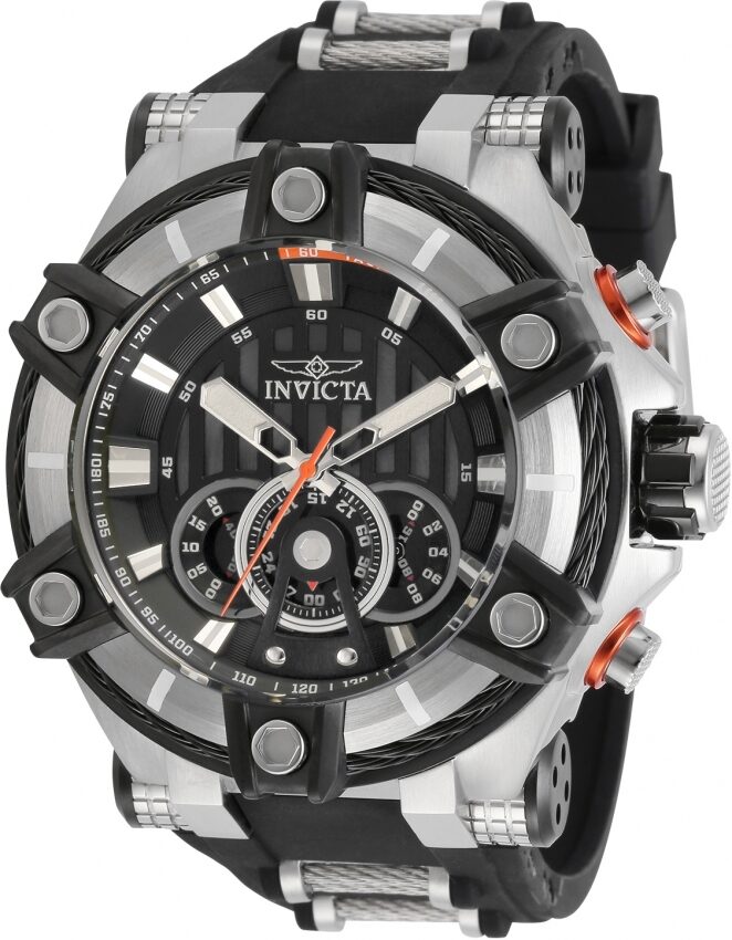 Invicta Bolt Chronograph Quartz Black Dial Men's Watch #30045 - Watches of America