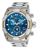 Invicta Bolt Chronograph Blue Dial Stainless Steel Men's Watch #26990 - Watches of America