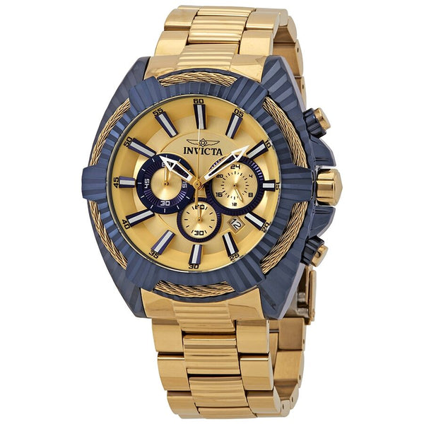 Invicta Bolt Chronograph Gold Dial Men's Watch #28040 - Watches of America