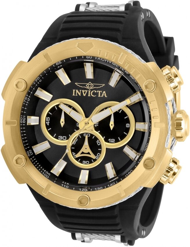 Invicta Bolt Chronograph Quartz Black Dial Men's Watch #29591 - Watches of America