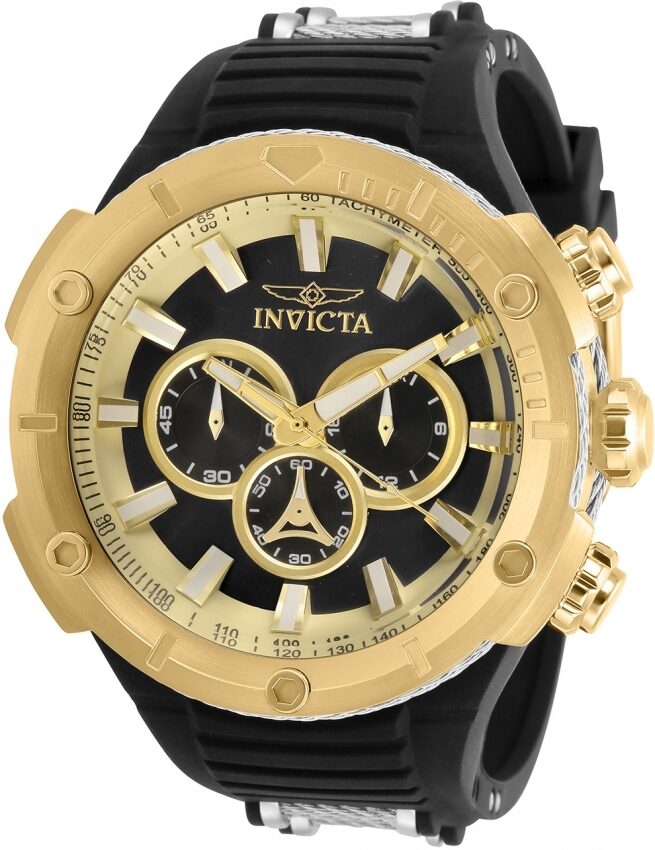 Invicta Bolt Chronograph Quartz Black Dial Men's Watch #29596 - Watches of America