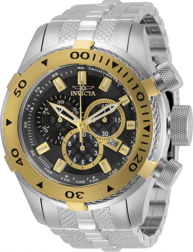 Invicta Bolt Chronograph Quartz Black Dial Men's Watch #29743 - Watches of America