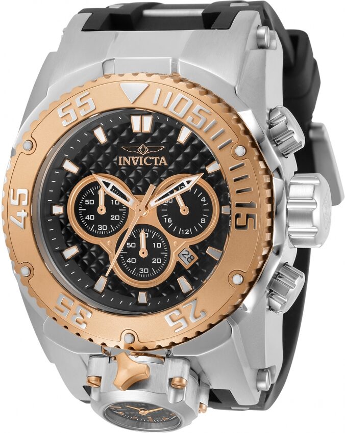 Invicta Bolt Chronograph Quartz Black Dial Men's Watch #31443 - Watches of America