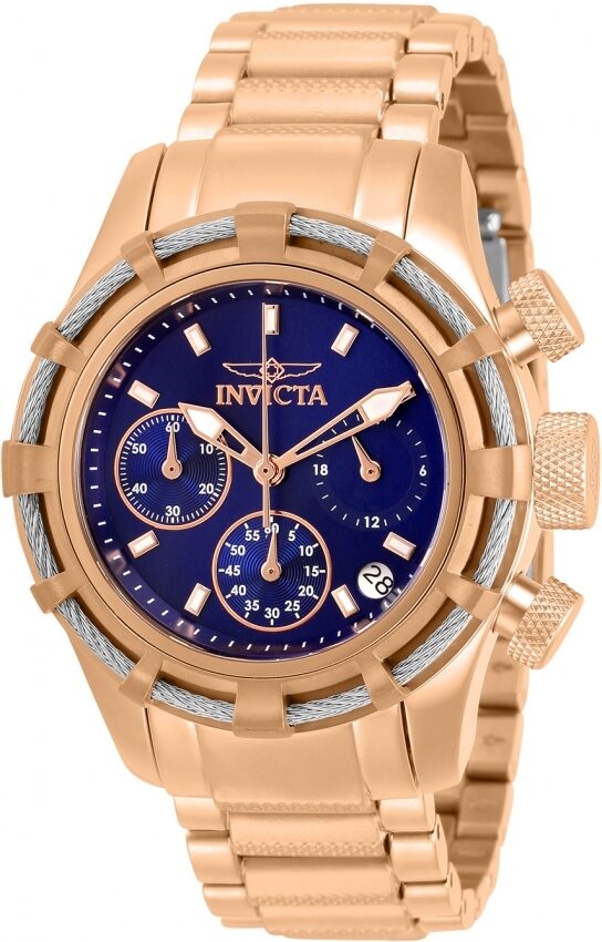 Invicta Bolt Chronograph Quartz Blue Dial Ladies Watch #30473 - Watches of America