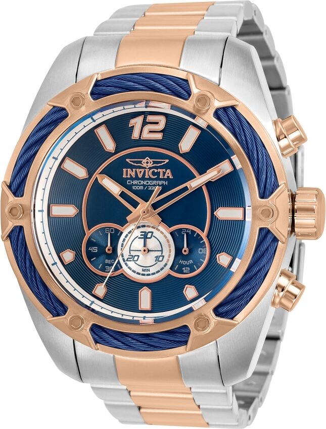 Invicta Bolt Chronograph Quartz Blue Dial Men's Watch #31474 - Watches of America