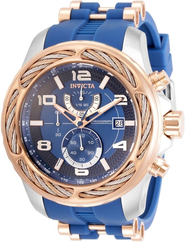 Invicta Bolt Chronograph Quartz Blue Dial Men's Watch #31239 - Watches of America