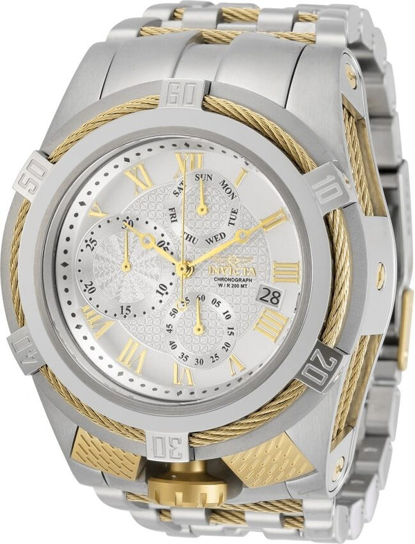 Invicta Bolt Chronograph Quartz Antique Silver Dial Men's Watch #29735 - Watches of America