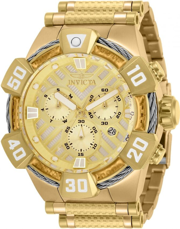 Invicta Bolt Chronograph Quartz Gold Dial Men's Watch #32285 - Watches of America