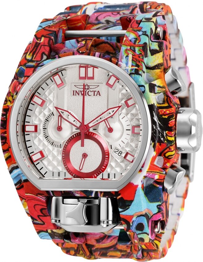 Invicta Bolt Chronograph Quartz Silver Dial Men's Watch #32421 - Watches of America