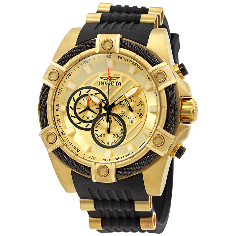 Invicta Bolt Chronograph Gold Dial Men's Watch #25526 - Watches of America