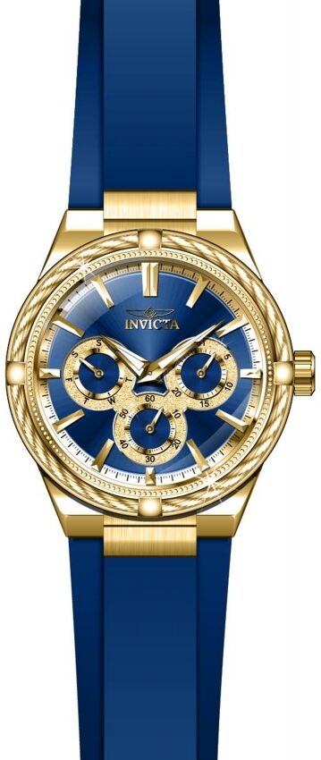 Invicta Bolt Quartz Blue Dial Blue Polyurethane Ladies Watch #28908 - Watches of America