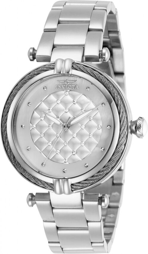 Invicta Bolt White Dial Stainless Steel Ladies Watch #28923 - Watches of America