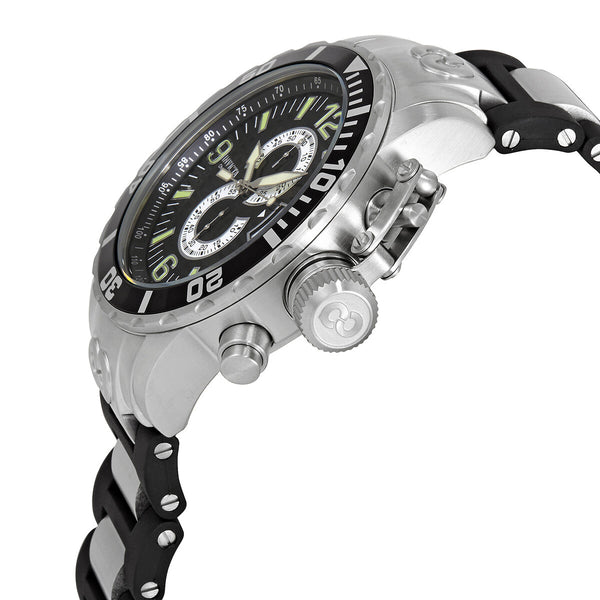 Invicta Corduba Diver Chronograph Black Dial Stainless Steel Men's Watch #4898 - Watches of America #2