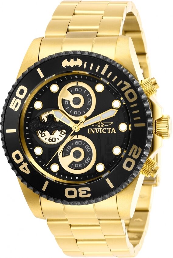 Invicta DC Comics Batman Chronograph Quartz Black Dial Men's Watch #29060 - Watches of America