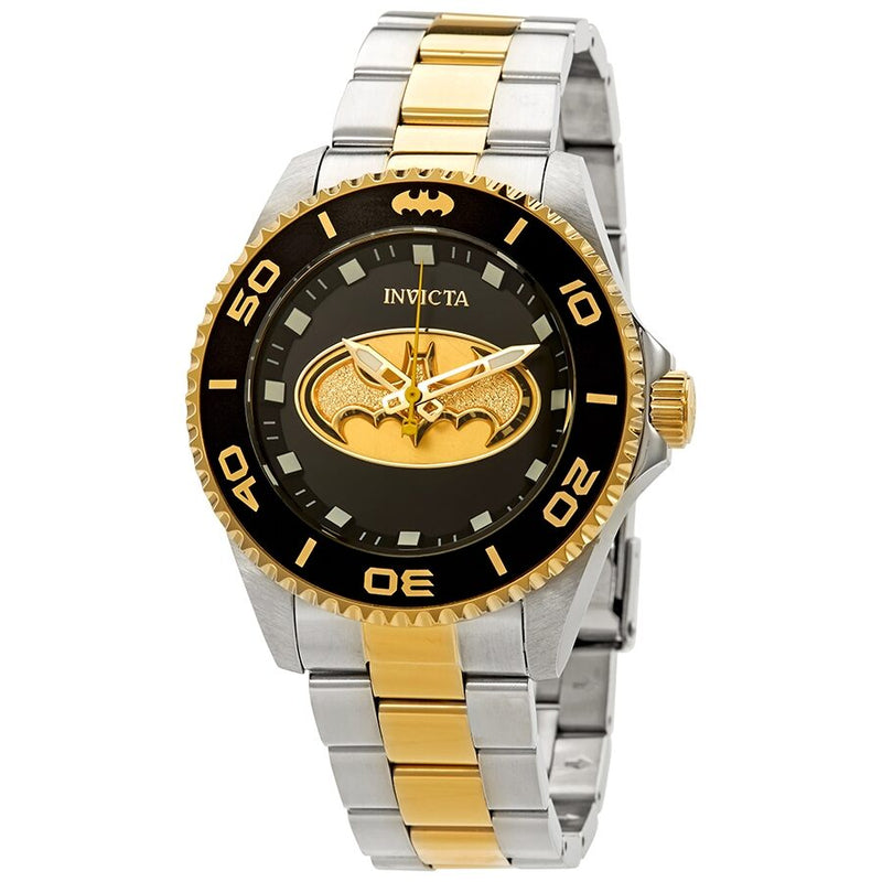 Invicta DC Comics Batman Reloj de hombre de dos tonos con esfera