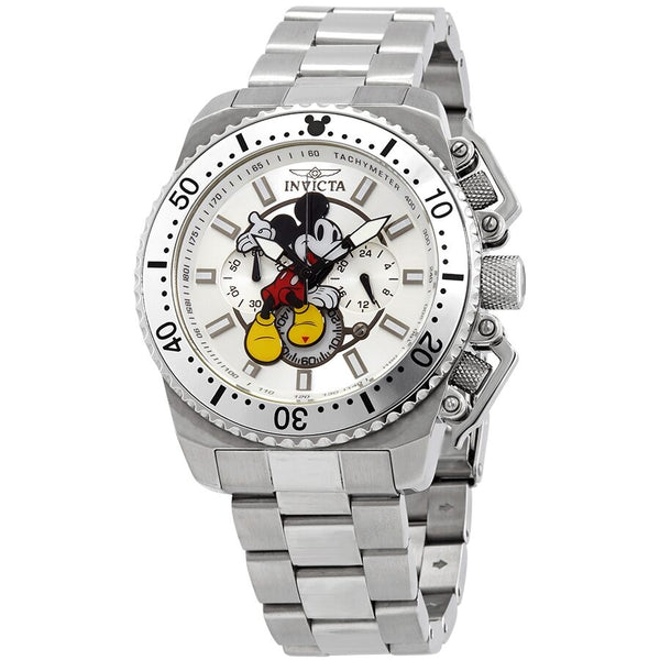 Men's invicta mickey mouse watch best sale