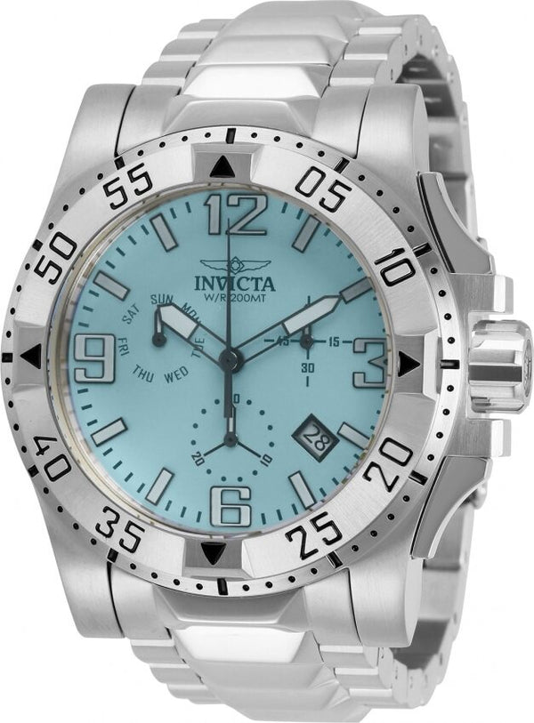 Invicta Excursion Chronograph Quartz Silver Dial Men's Watch #29825 - Watches of America