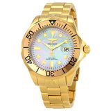 Invicta Grand Diver Mother of Pearl Gold-plated Men's Watch #16033 - Watches of America