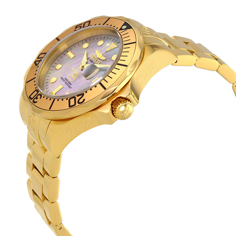 Invicta Grand Diver Mother of Pearl Gold-plated Men's Watch #16033 - Watches of America #2