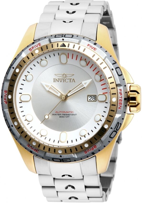 Invicta Hydromax Automatic Antique Silver Dial Men's Watch #32238 - Watches of America