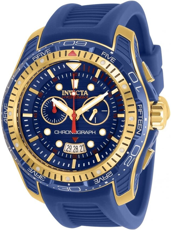 Invicta Hydromax Chronograph Quartz Blue Dial Men's Watch #29573 - Watches of America