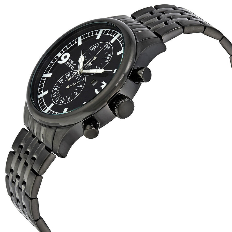Invicta II Black Ion Plated Stainless Steel Men's Watch #0367 - Watches of America #2