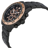 Invicta II Collection Chronograph Black Ion-plated Stainless Steel Men's Watch #1206 - Watches of America #2