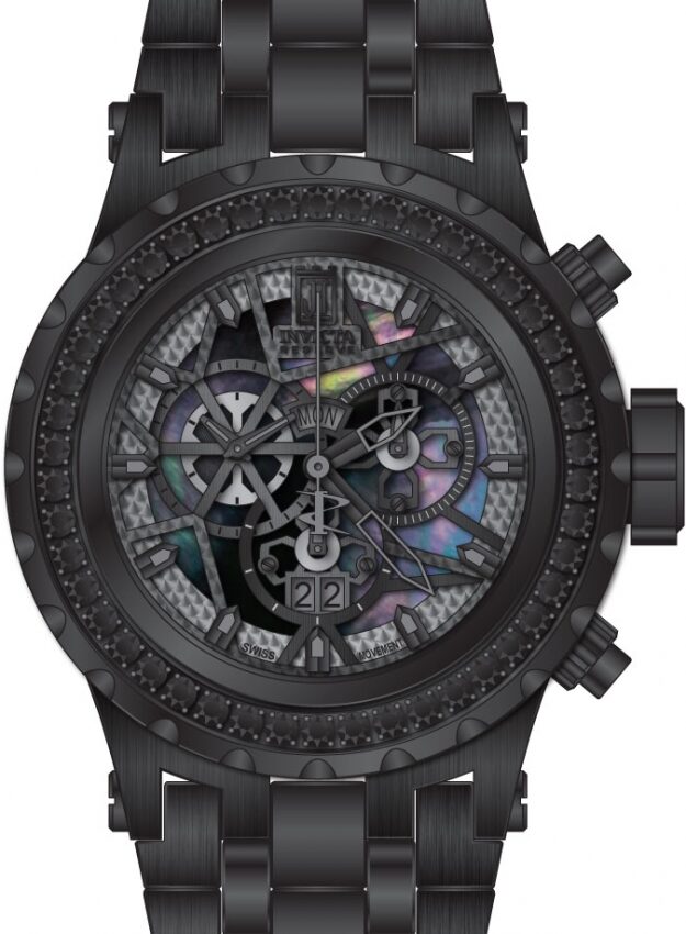 Invicta JT Chronograph Quartz Crystal Black Dial Men's Watch #33989 - Watches of America