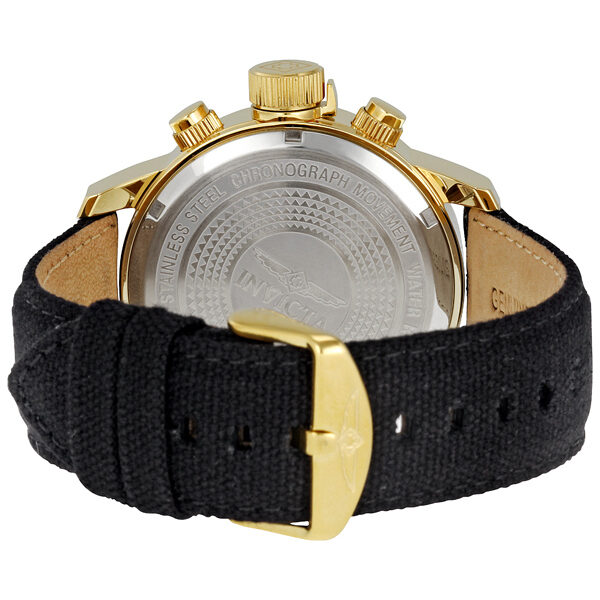 Invicta Lefty Chronograph Black Dial Gold-tone Men's Watch #1515 - Watches of America #3