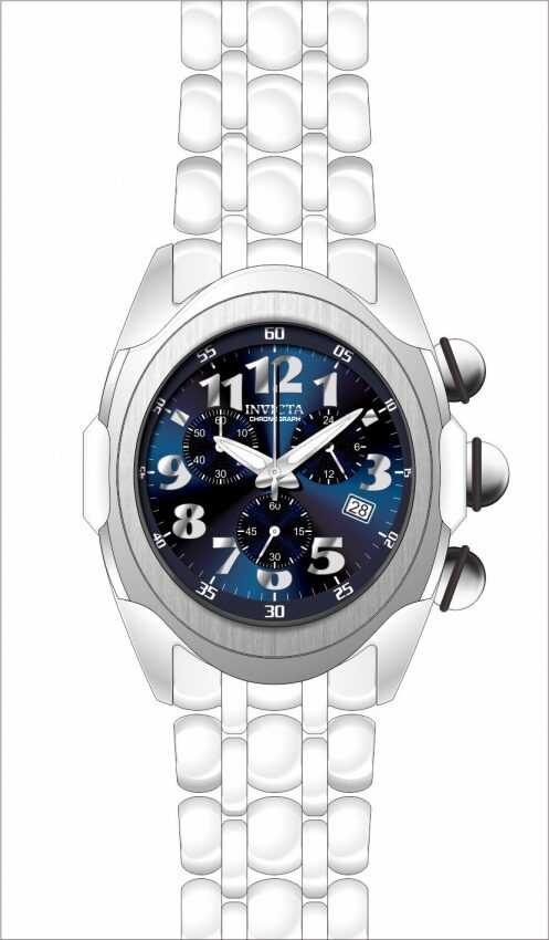 Invicta Lupah Chronograph Quartz Blue Dial Men's Watch #31410 - Watches of America