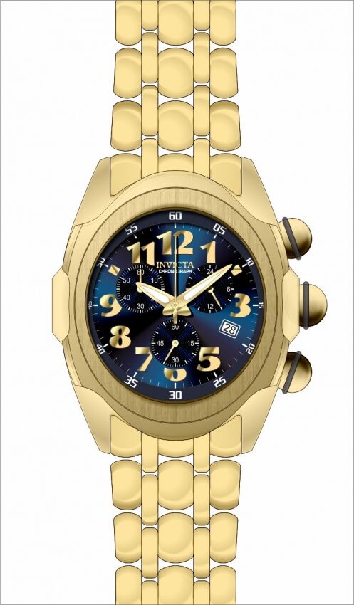 Invicta Lupah Chronograph Quartz Blue Dial Men's Watch #31412 - Watches of America