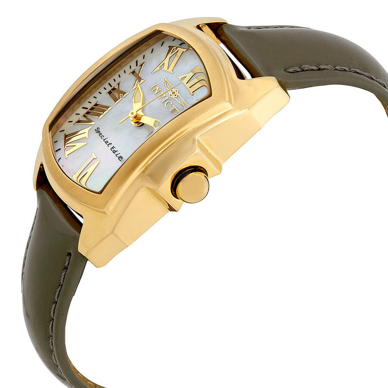 Invicta Lupah Mother of Pearl Dial Leather Ladies Watch 20457