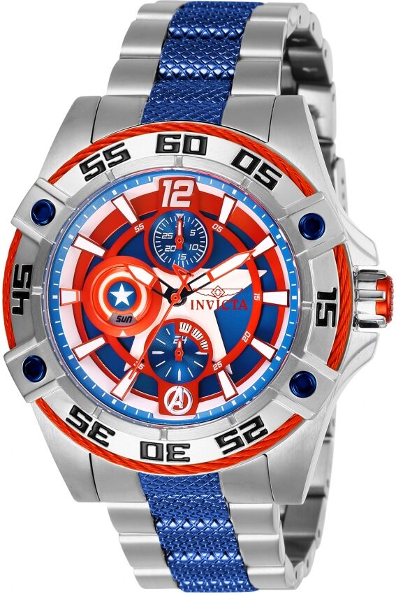 Invicta Marvel Captain America Blue Dial Ladies Watch #27018 - Watches of America