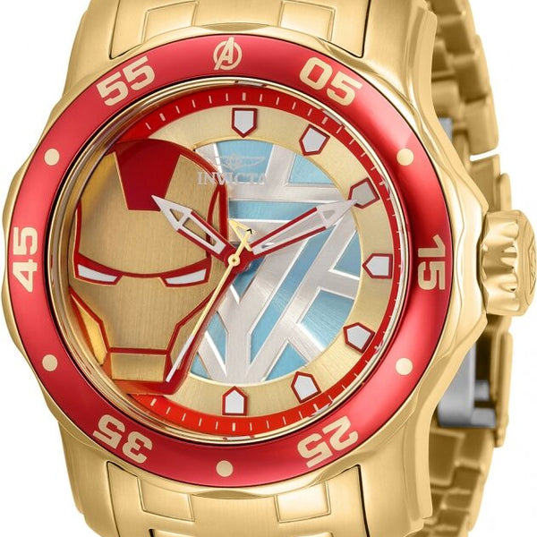 Invicta Marvel Ironman Quartz Men's Watch 32423 – Watches of America