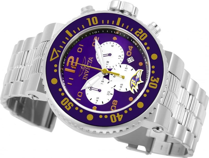 Invicta NFL Baltimore Ravens Chronograph Quartz Men's Watch #30257 - Watches of America #2