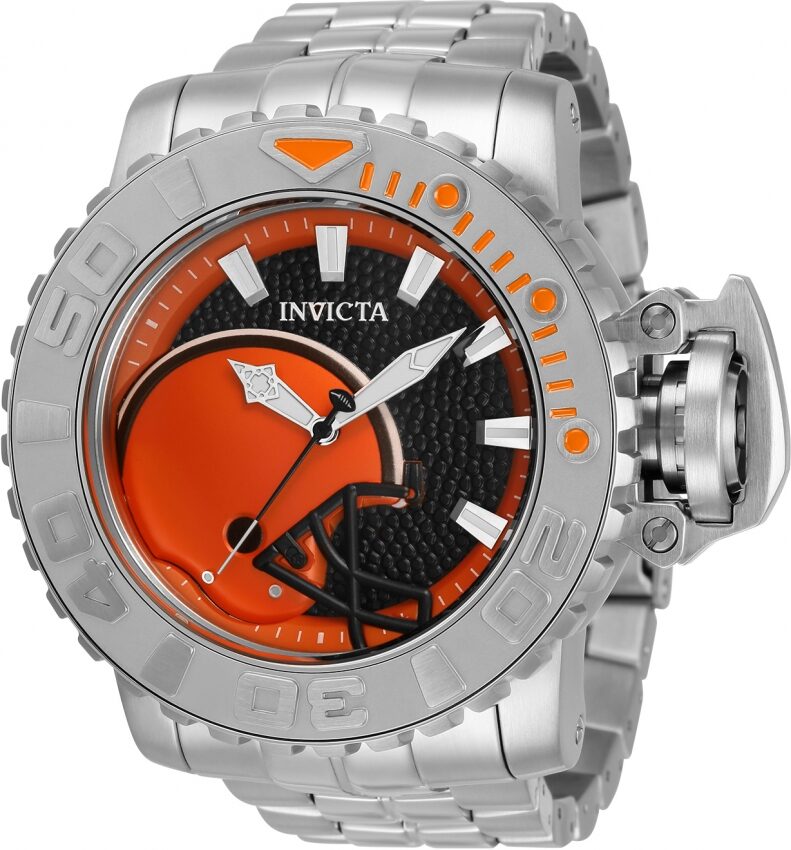 Invicta NFL Cleveland Browns Automatic Black Dial Men's Watch #33003 - Watches of America